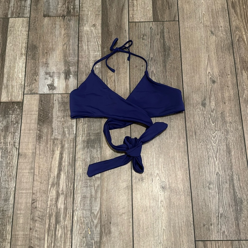Navy bikini top